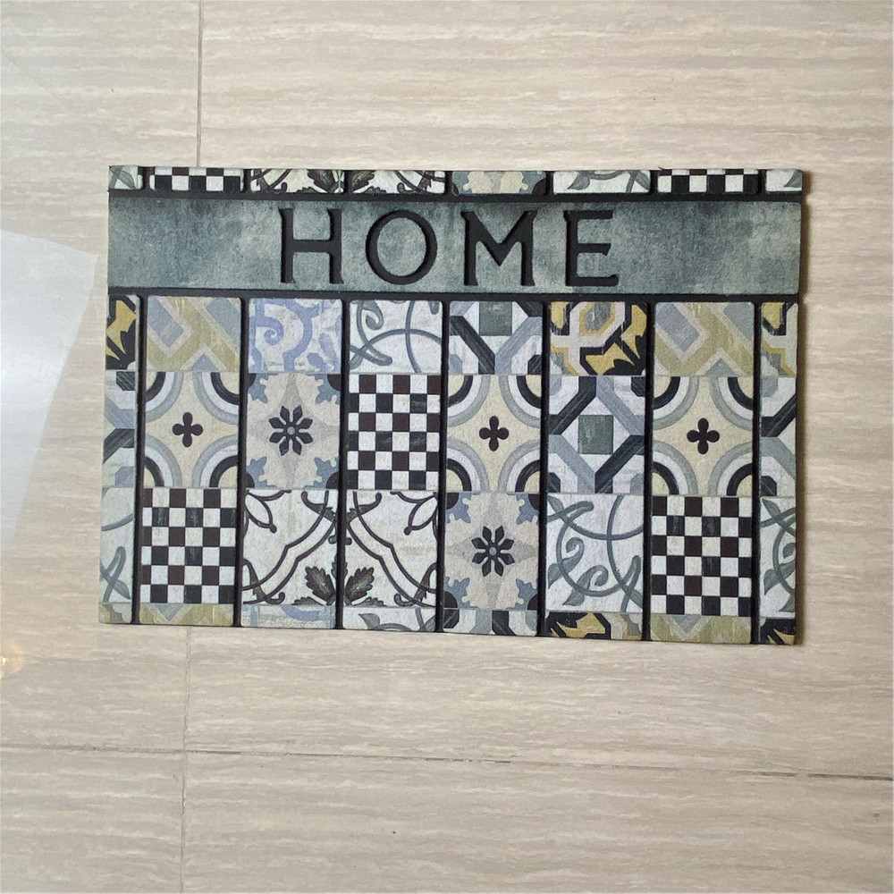 Customizable patterned rubber flocked floor MATS, indoor and outdoor entrance door MATS, heavy-duty rubber floor MATS Application Scenario