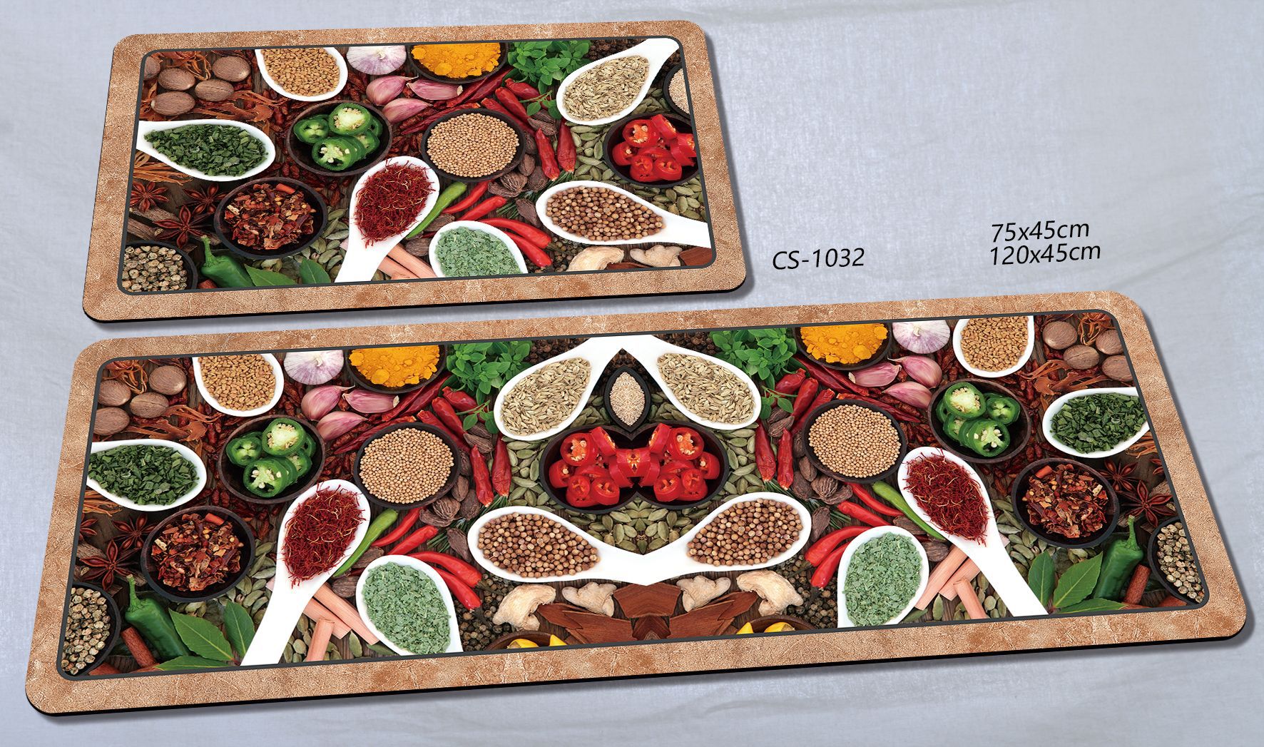 Amazon's best-selling European retro style two-piece kitchen floor mat, diatom mud absorbent foot mat, dirt-resistant and anti-slip floor mat