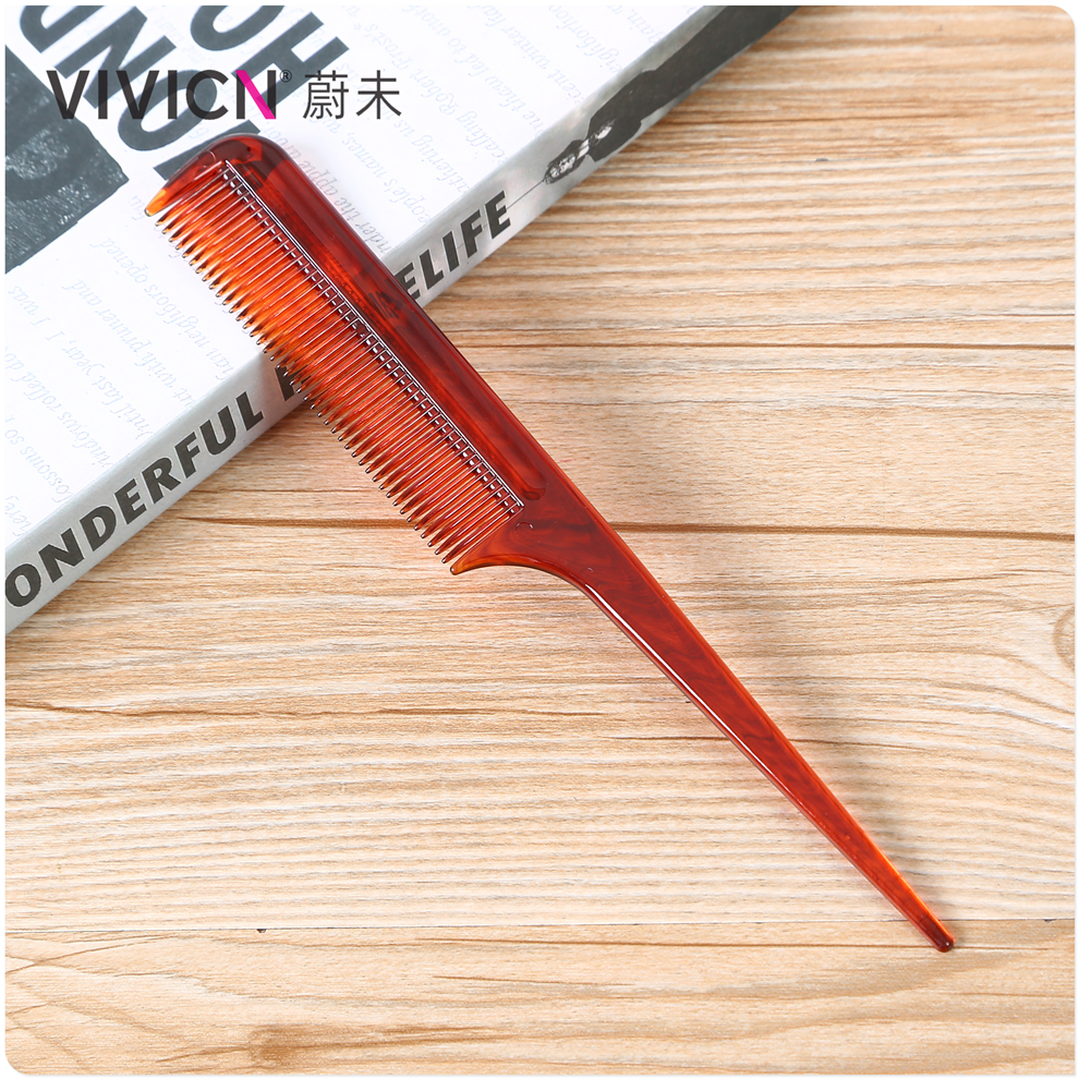 【 Weiwei 】 Hair salon hairdressing pointed-tail comb, picking comb, updo comb, hair-trimming comb, anti-static men's hair-cutting comb details Picture