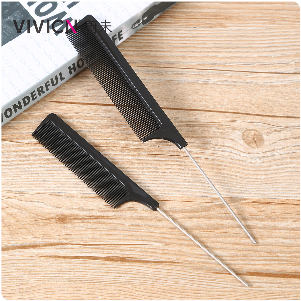 【 Weiwei 】 Hair salon hairdressing pointed-tail comb, picking comb, updo comb, hair-trimming comb, anti-static men's hair-cutting comb Item Picture