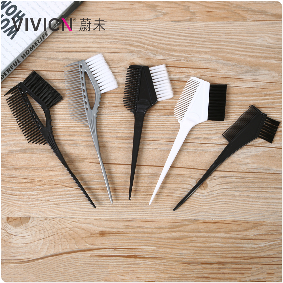 【 Weiwei 】 Hair dyeing brush, soft bristle comb, professional oiled comb, double-sided highlight dyeing comb, hair dyeing salon