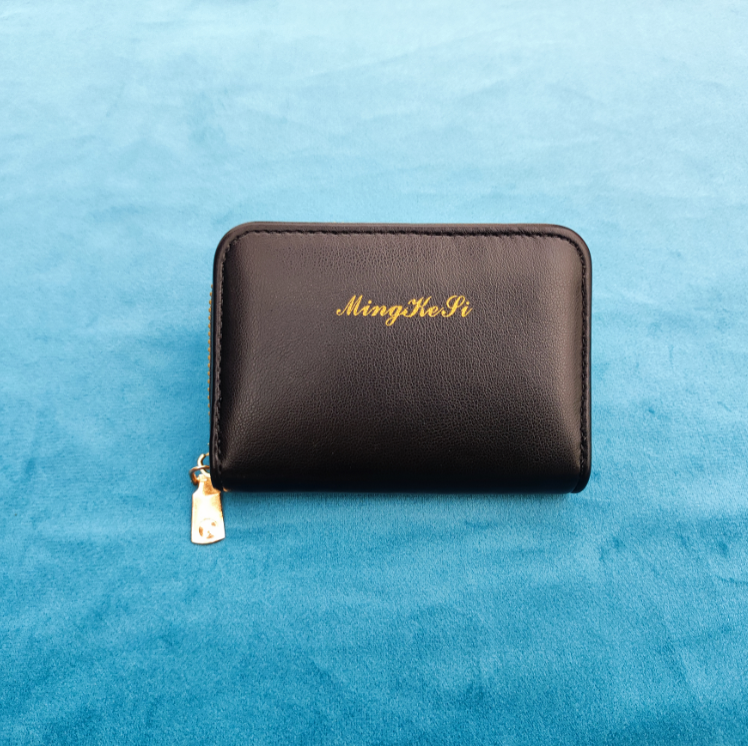 New fashion simple card bag Korean version of fashion zipper organ card bag fresh multi-card pu card bag pocket
