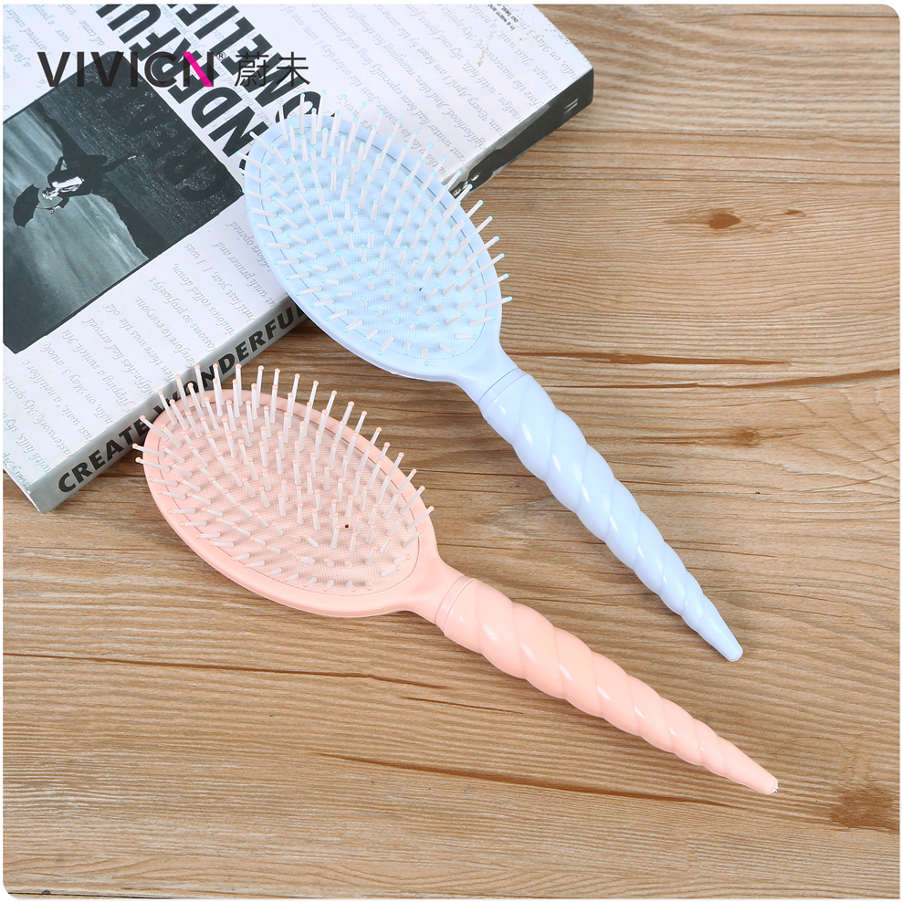 【 Weiwei 】 Spiral handle comb, airbag comb, plastic comb, massage air cushion comb, long hair home, rib comb, curl comb Item Picture