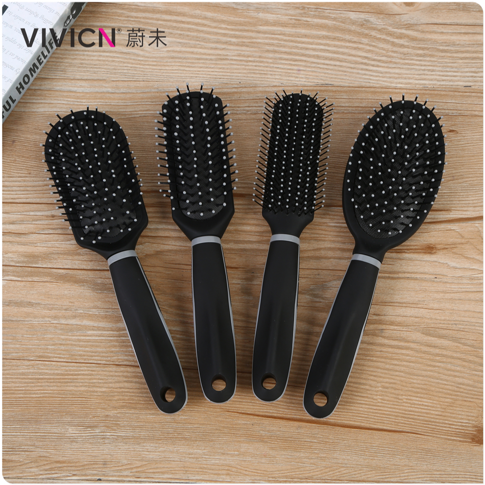 【 Weiwei 】 Airbag anti-static women's comb, plastic round roller comb, rib hair comb, large rib comb, suitable for both blowing, curling and straightening details Picture
