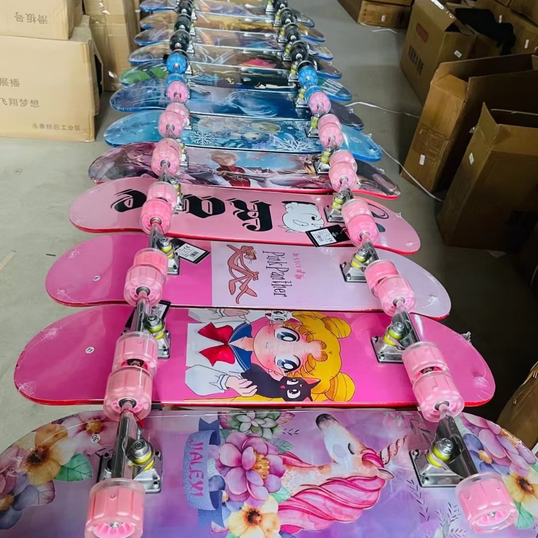 Skateboards, scooters, toys