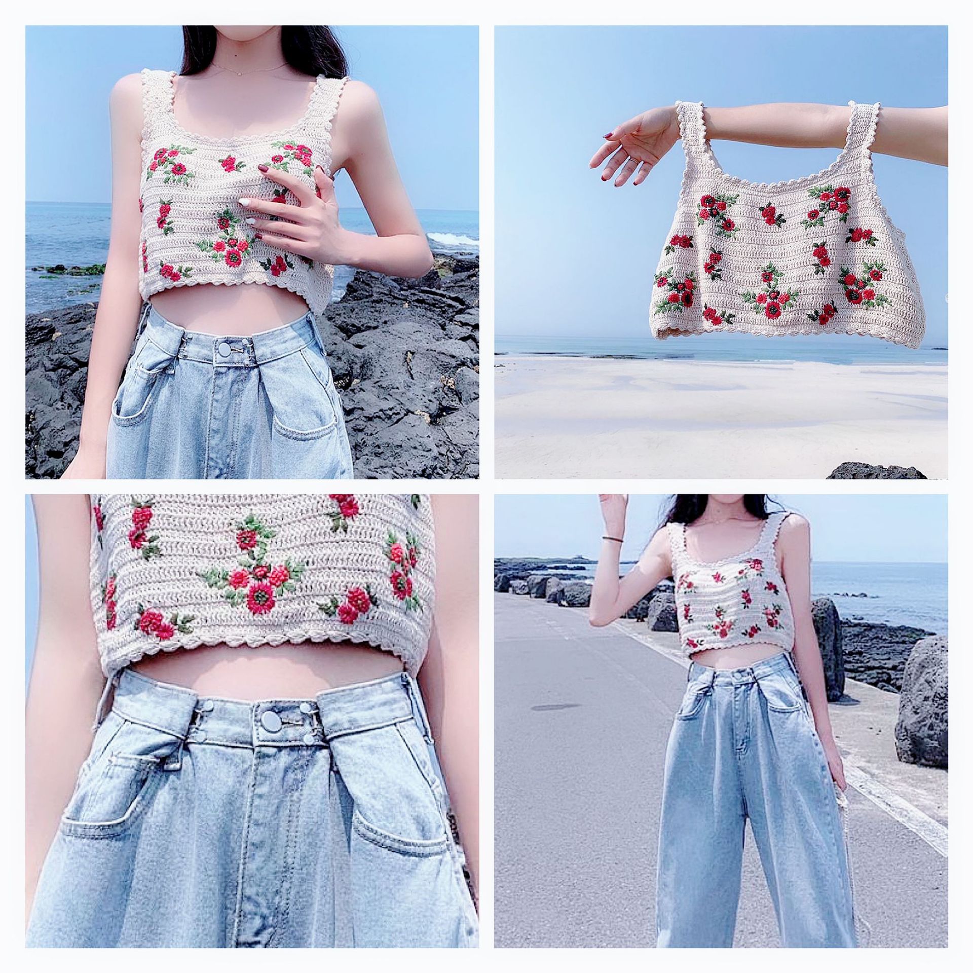 Waist-cinching wonder, nail-free detachable jeans, adjustable metal button waist-cinching button from large to small details Picture