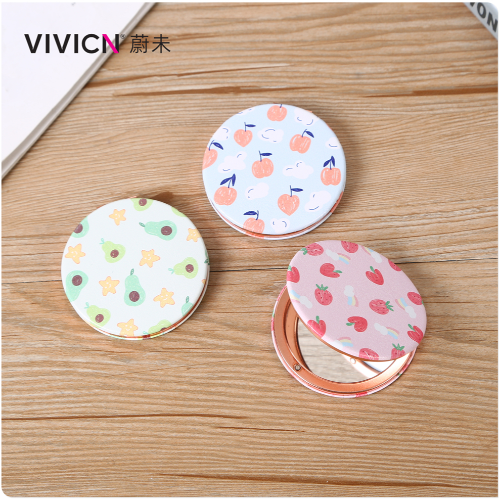 【 Wei Wei 】 Portable makeup Mirror for Instagram Girls, handheld touch-up portable beauty mirror for office workers Specification image
