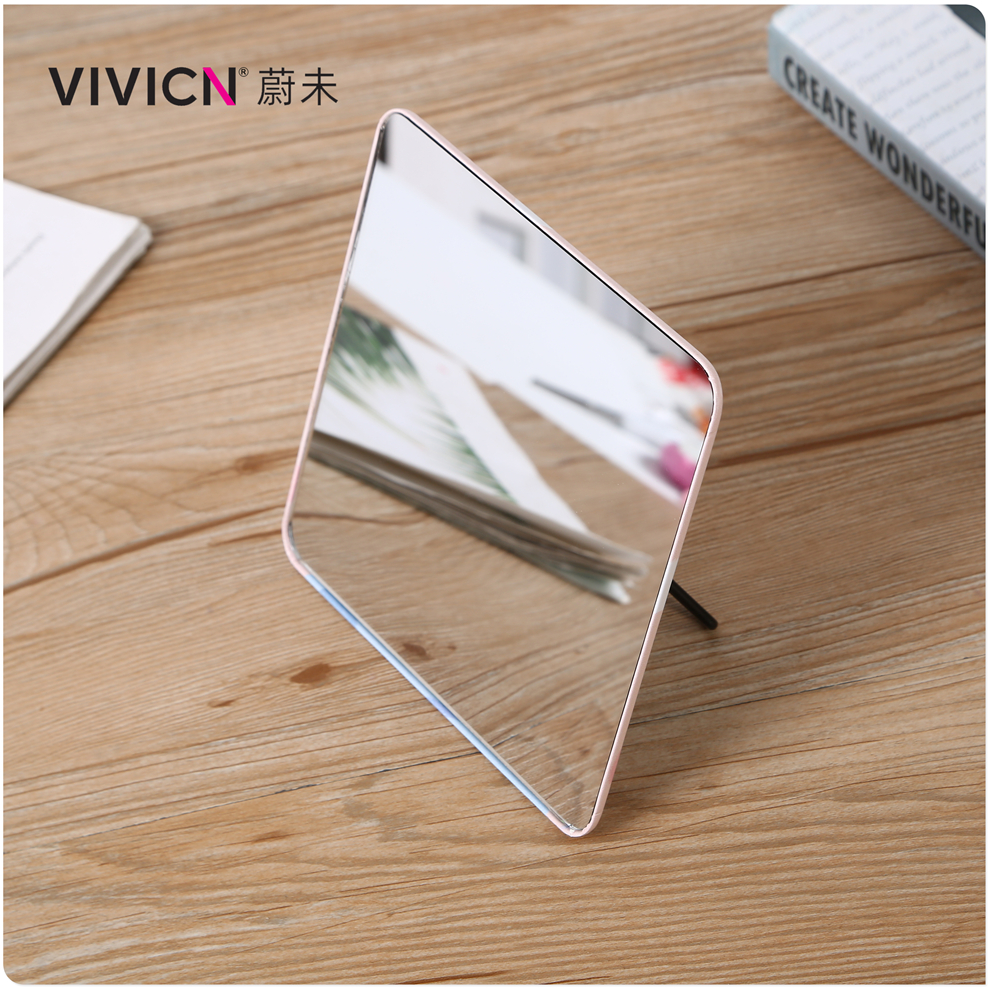 [Wei Wei] Makeup Mirror Desktop Dressing Mirror Princess Mirror Portable Net Red Simple Portable Dormitory Desk Female Specification drawing