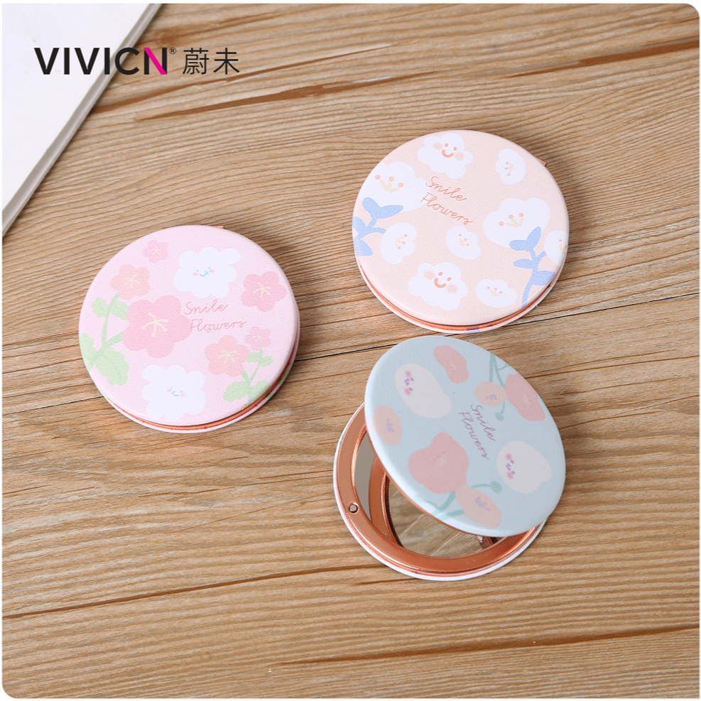 【 Wei Wei 】 Portable makeup Mirror for Instagram Girls, handheld touch-up portable beauty mirror for office workers Application Scenario