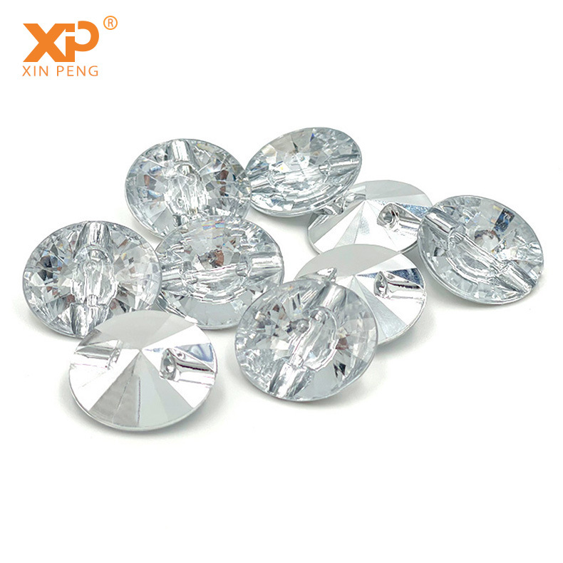 Wholesale of colored crystal glass diamond buttons, satellite acrylic buttons and soft bedside buttons from button manufacturers Item Picture
