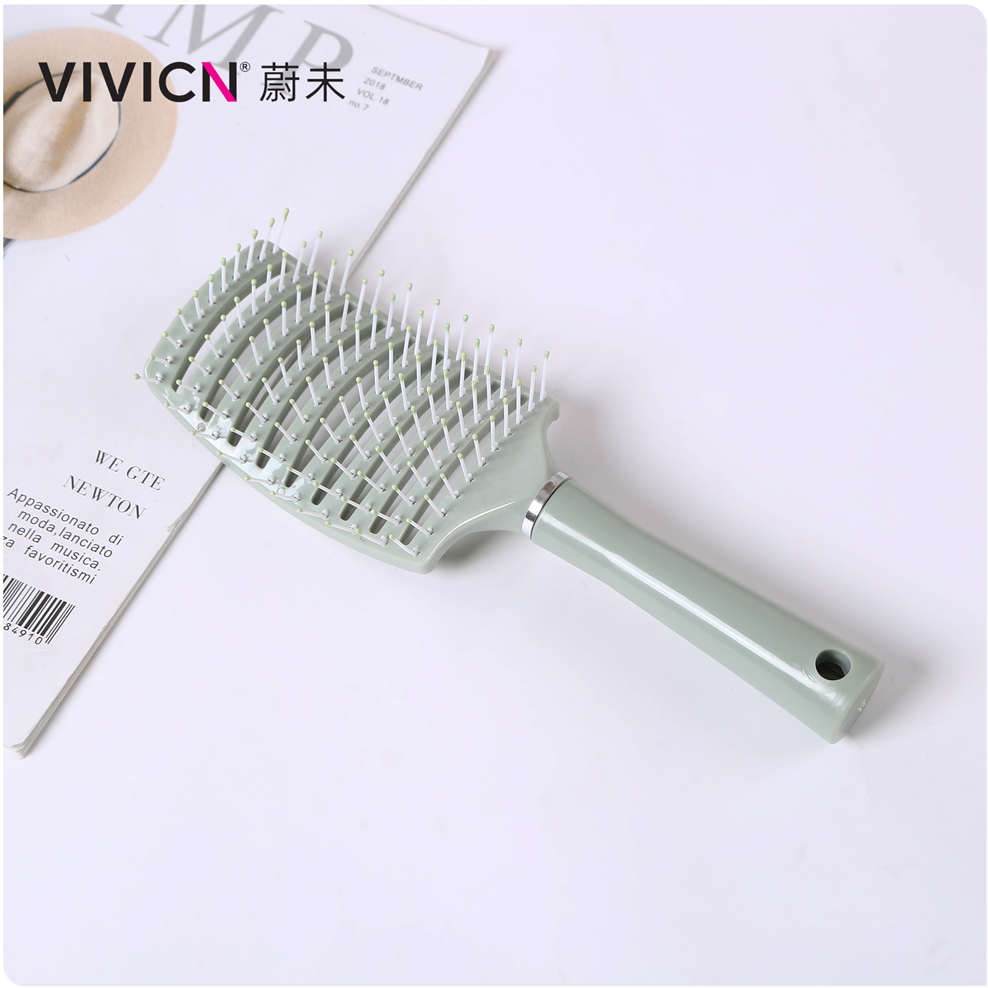 【 Weiwei 】 Air cushion comb, women's tall skull top fluffy rib comb, home anti-static air bag comb, curly and straight curls Item Picture