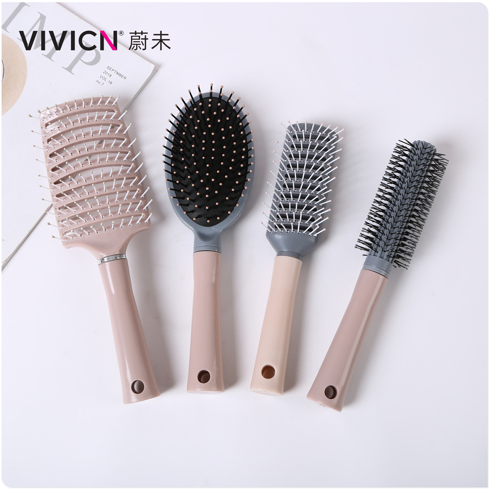 【 Weiwei 】 Air cushion comb, women's tall skull top fluffy rib comb, home anti-static air bag comb, curly and straight curls details Picture