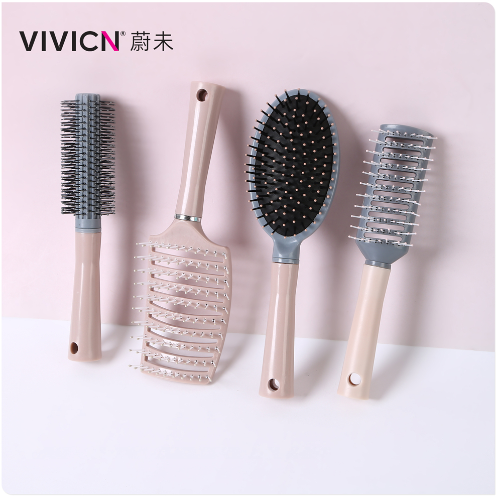 【 Weiwei 】 Air cushion comb, women's tall skull top fluffy rib comb, home anti-static air bag comb, curly and straight curls