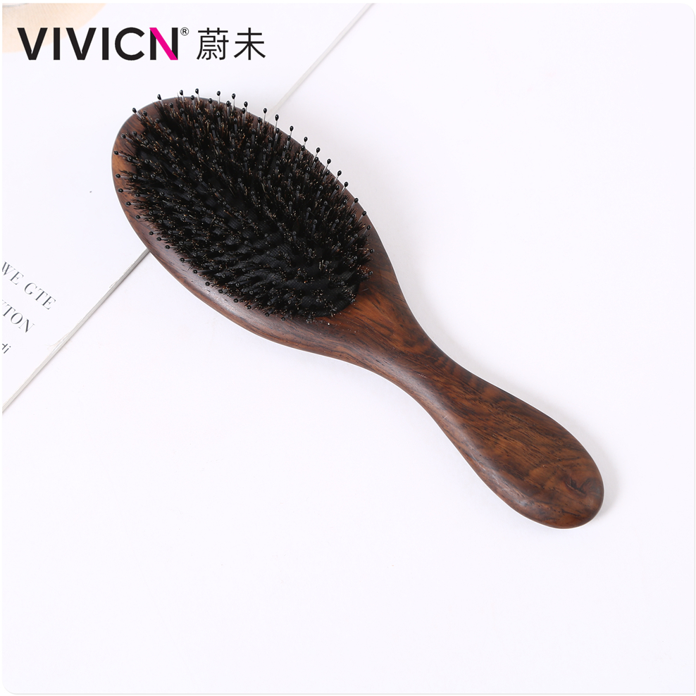 【 Wei Wei 】 Ebony airbag comb, pig bristle comb, skin massage comb, air cushion comb, meridian comb, women's long hair comb Application Scenario