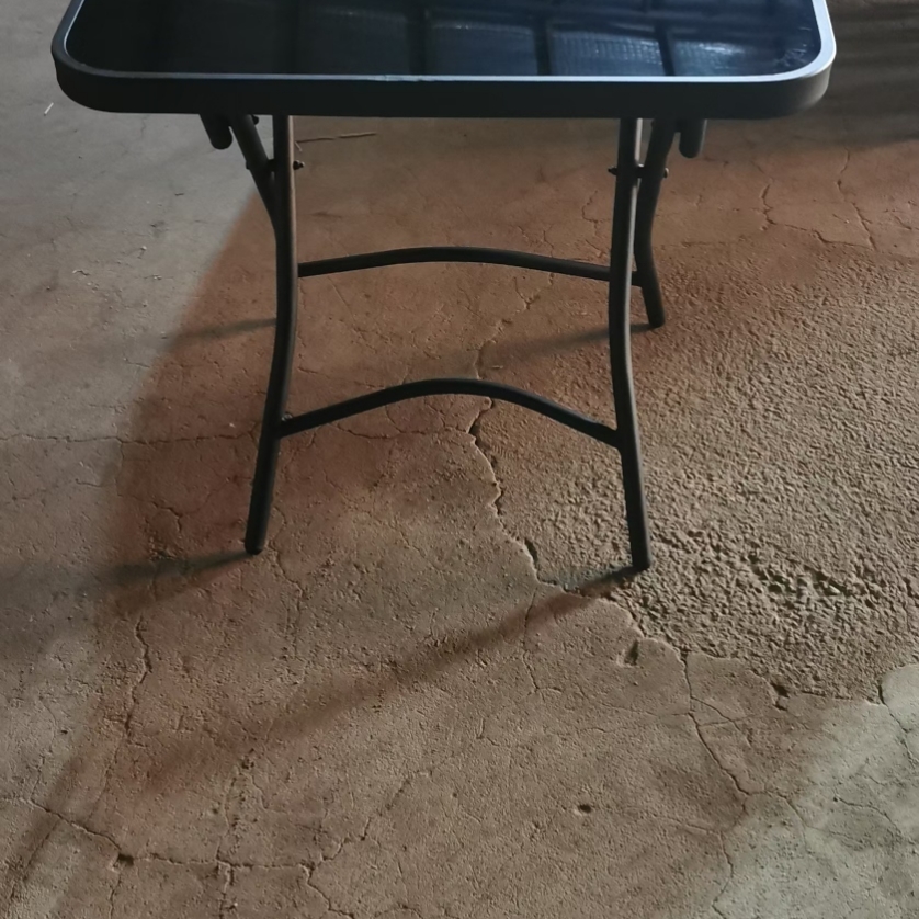 طاولة مائدة مستديرة زجاجية فولاذية زجاجية فولاذية Item Picture