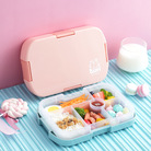 INS网红儿童饭盒微波炉学生便当盒塑料分格亚马逊午餐盒lunch box