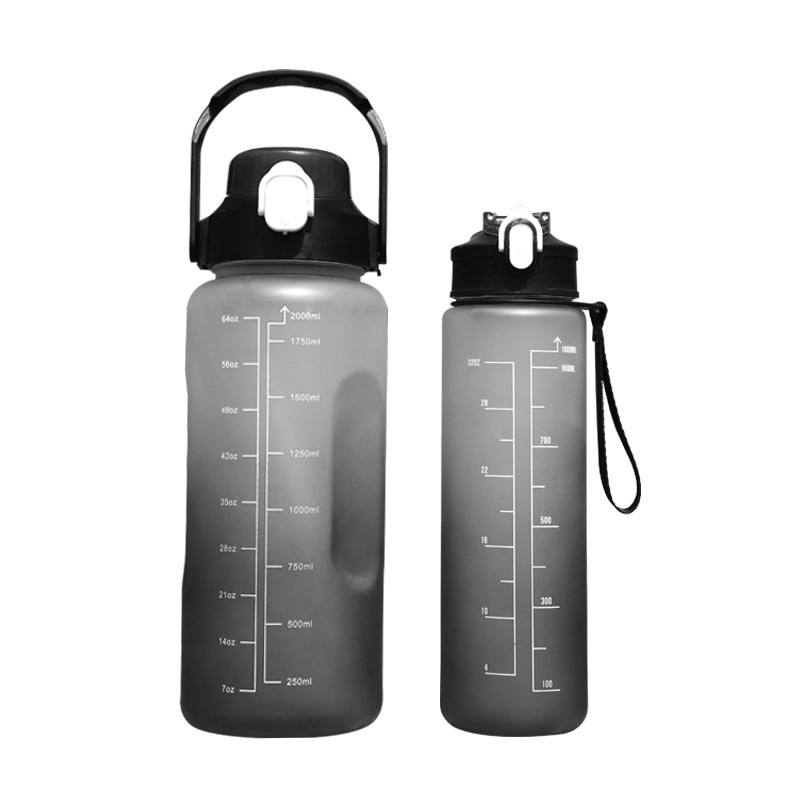 X137 Size Set Cup Letter Cup Straw Cup Space Kettle Gradient Plastic Water Cup Two Sets Three Sets Item Picture
