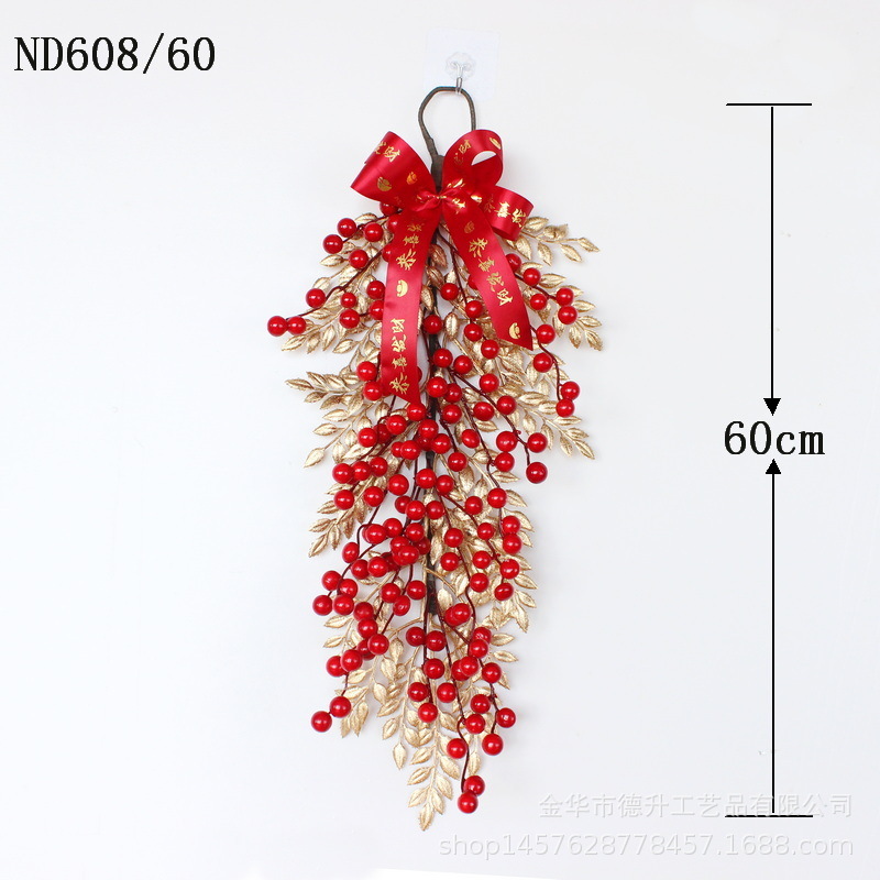 Housewarming New Year decorations, New Year decorations, red fruit and fortune fruit pendants, home, hotel and restaurant opening Spring Festival decorations Application Scenario