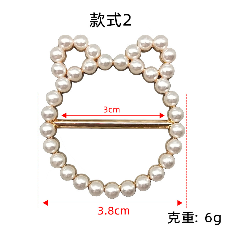 High-end zinc alloy waist-cinched silk scarf clothes with knotted hem, round button rings and diamond-encrusted pearl buttons Item Picture
