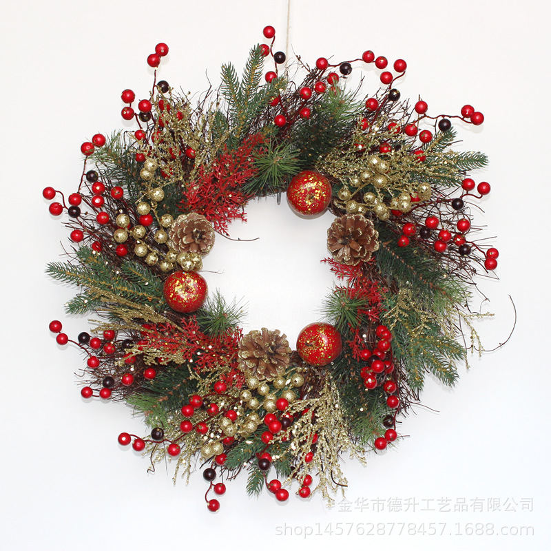 Cross-border e-commerce manufacturers supply scene decorations, Christmas ornaments, hotel decorations, sun rings, and real vine decorative wreaths