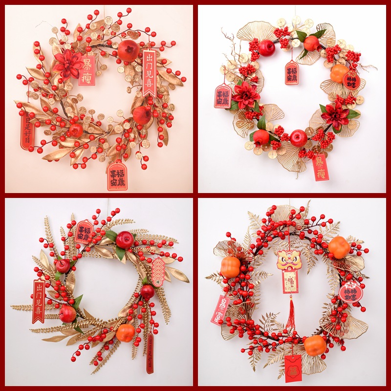 Desheng interior decorations, New Year's decorative items, foyer entrance door decoration, moving and housewarming joy, "Fu" character living room details Picture