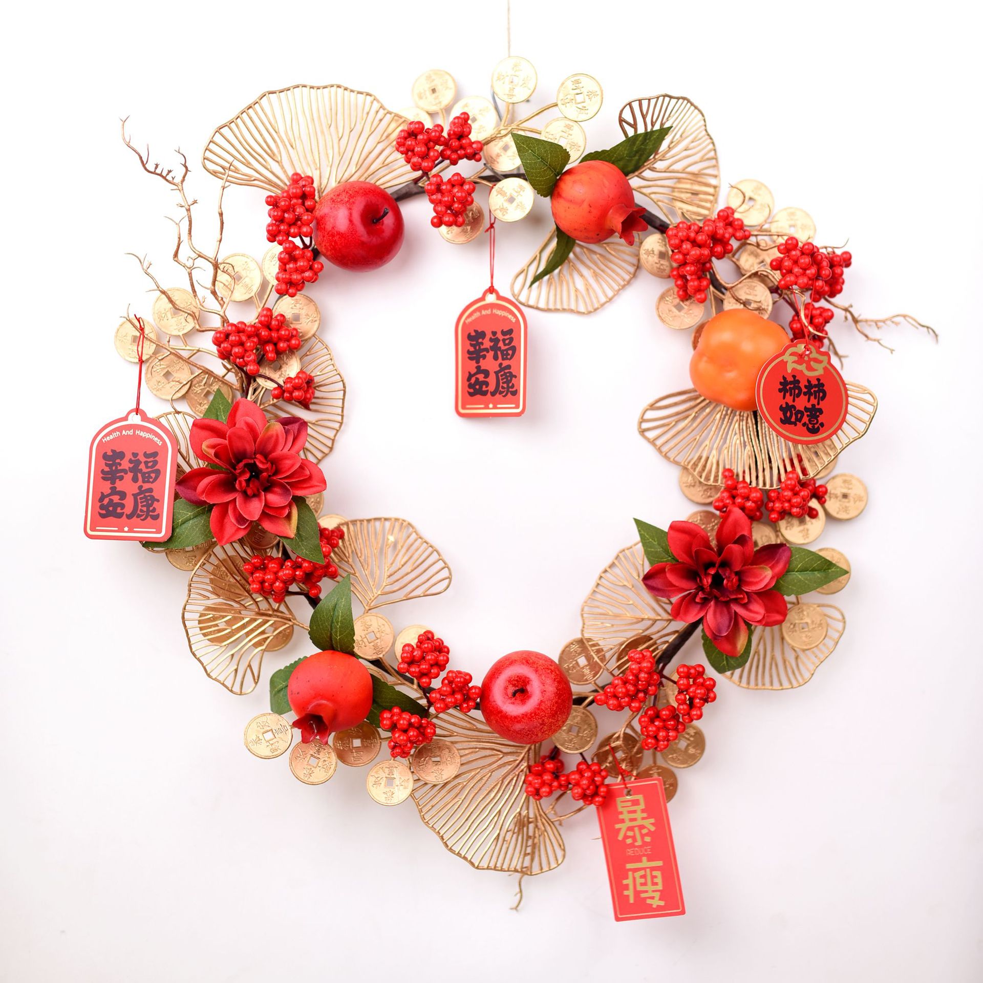 Desheng interior decorations, New Year's decorative items, foyer entrance door decoration, moving and housewarming joy, "Fu" character living room Item Picture