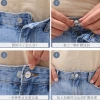 Universal button, extended button, adjustable waist-expanding button, button-free button, telescopic and detachable button for jeans details Picture