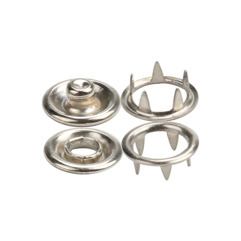 Original manufacturer: Bai Lai Five-prong baby clothes. Five-prong hidden button, brass metal hollow five-prong button decoration Item Picture