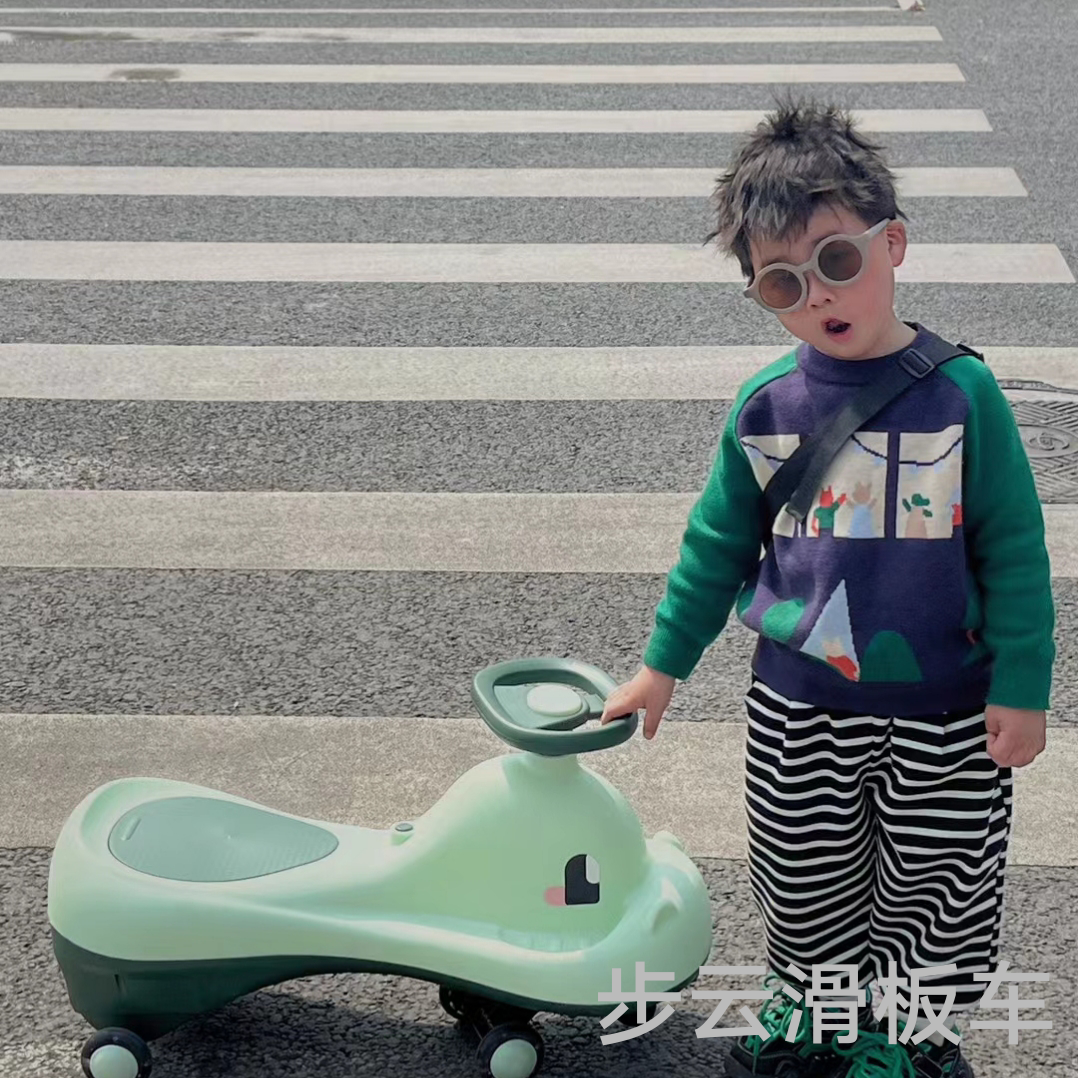 The new children's twist car, swing car, baby walk car, stroller with music wheels, light and silent wheels Specification image