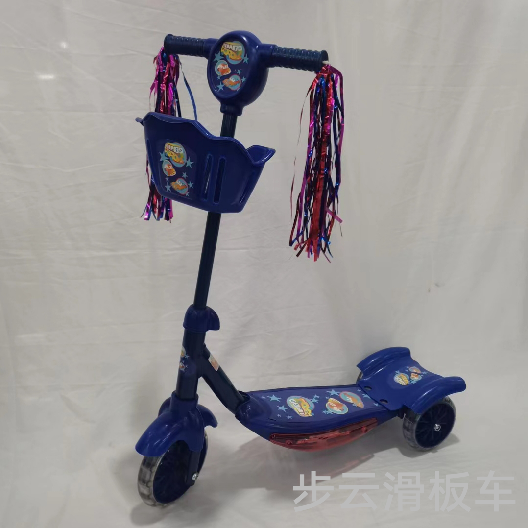 Children's scooters, sliding bikes, strollers with ribbons, storage baskets, floor with lights and music Specification image