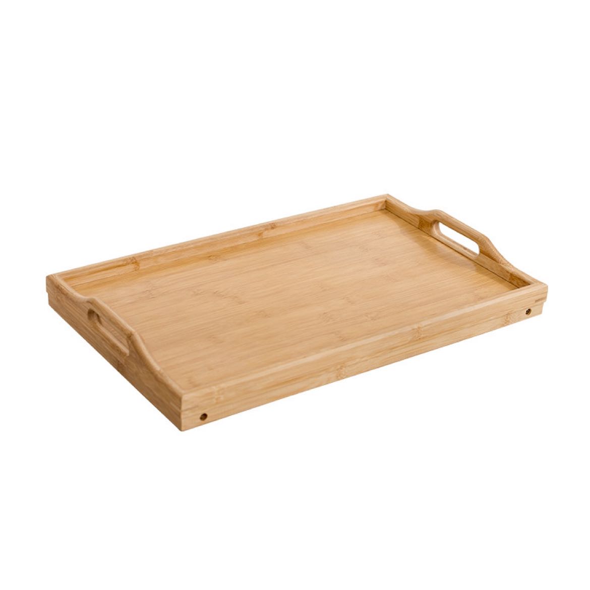 Lazy person folding table, multi-functional bamboo tray, home bedroom wooden tray, bamboo simple computer small table wholesale Item Picture