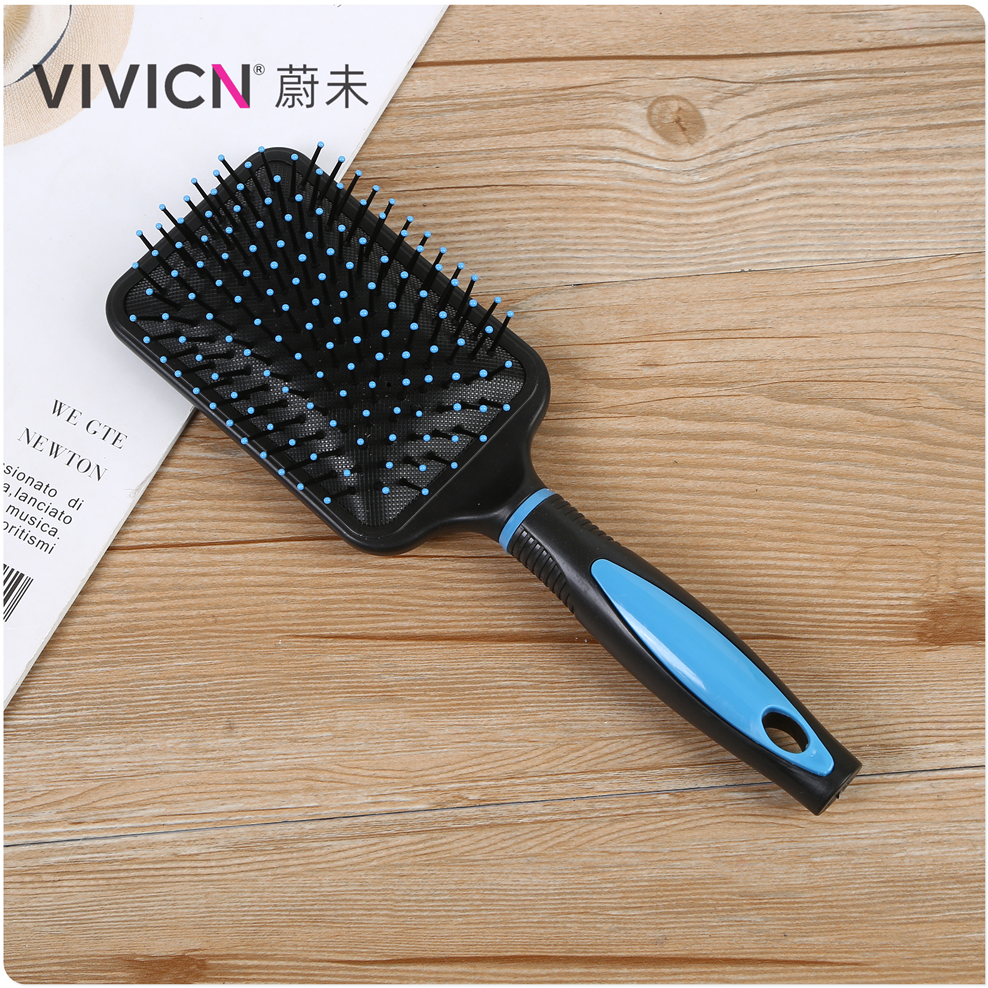【 Weiwei 】 Airbag anti-static women's comb, plastic hair comb, generous comb, dual-purpose for bdrying, curling and straightening Item Picture