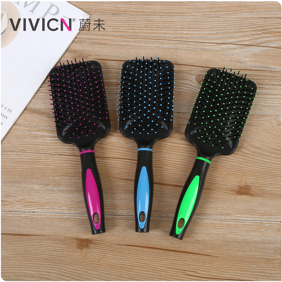 【 Weiwei 】 Airbag anti-static women's comb, plastic hair comb, generous comb, dual-purpose for bdrying, curling and straightening details Picture
