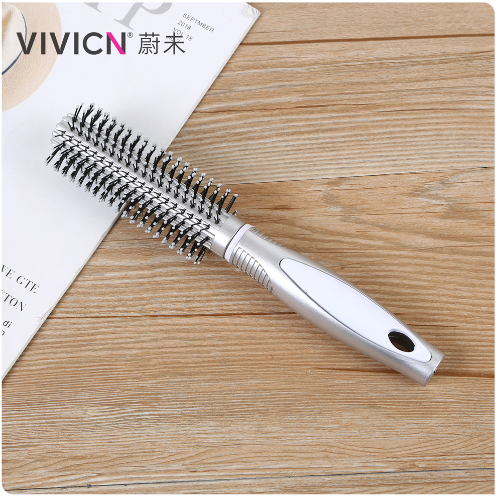 【 Weiwei 】 Curly hair comb for women, long hair comb for home use, inner button straightening hair dryer, large cylindrical roller comb Application Scenario