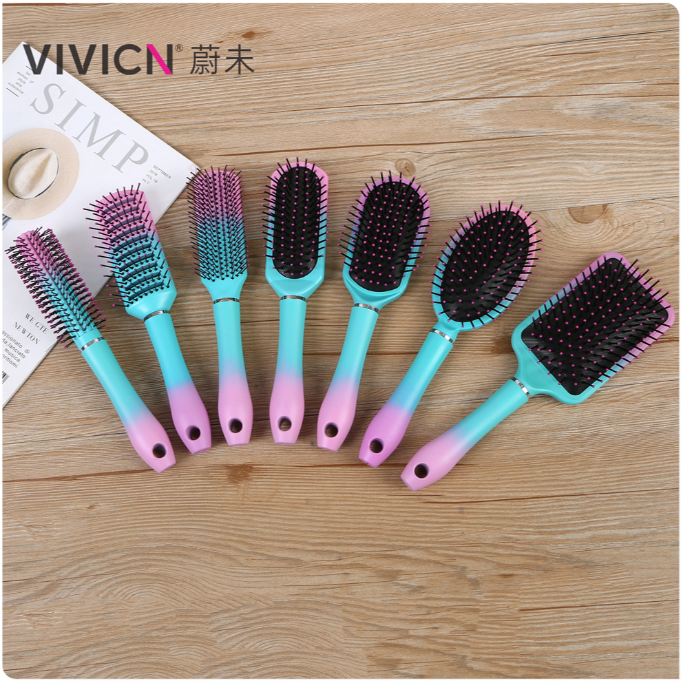 【 Weiwei 】 Anti-static comb for women, curly and straight hair, female students, male combs, household gradient air cushion large board details Picture