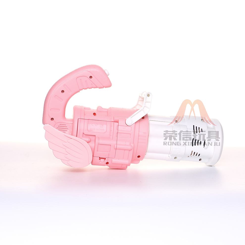 The children's handheld Gatling bubble machine, a popular online hit, is an automatic cartoon multi-hole bubble machine and a street toy Specification image