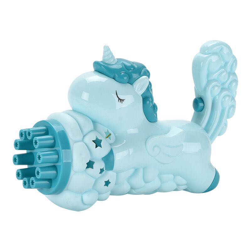 Wholesale of internet-famous unicorn bubble machines, Gatling bubble guns, Douyin's same style children's bubble-blowing toys at street stalls Item Picture