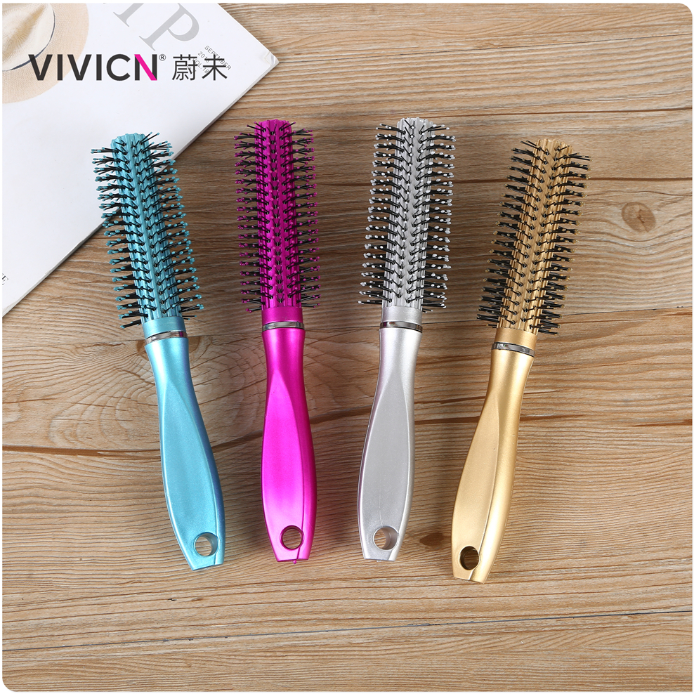 【 Weiwei 】 Comb, curly hair comb, round comb, inward-blowing style, cylindrical comb, bangs, rolling comb, new women's home style details Picture