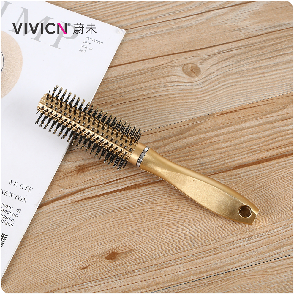 【 Weiwei 】 Comb, curly hair comb, round comb, inward-blowing style, cylindrical comb, bangs, rolling comb, new women's home style Specification image