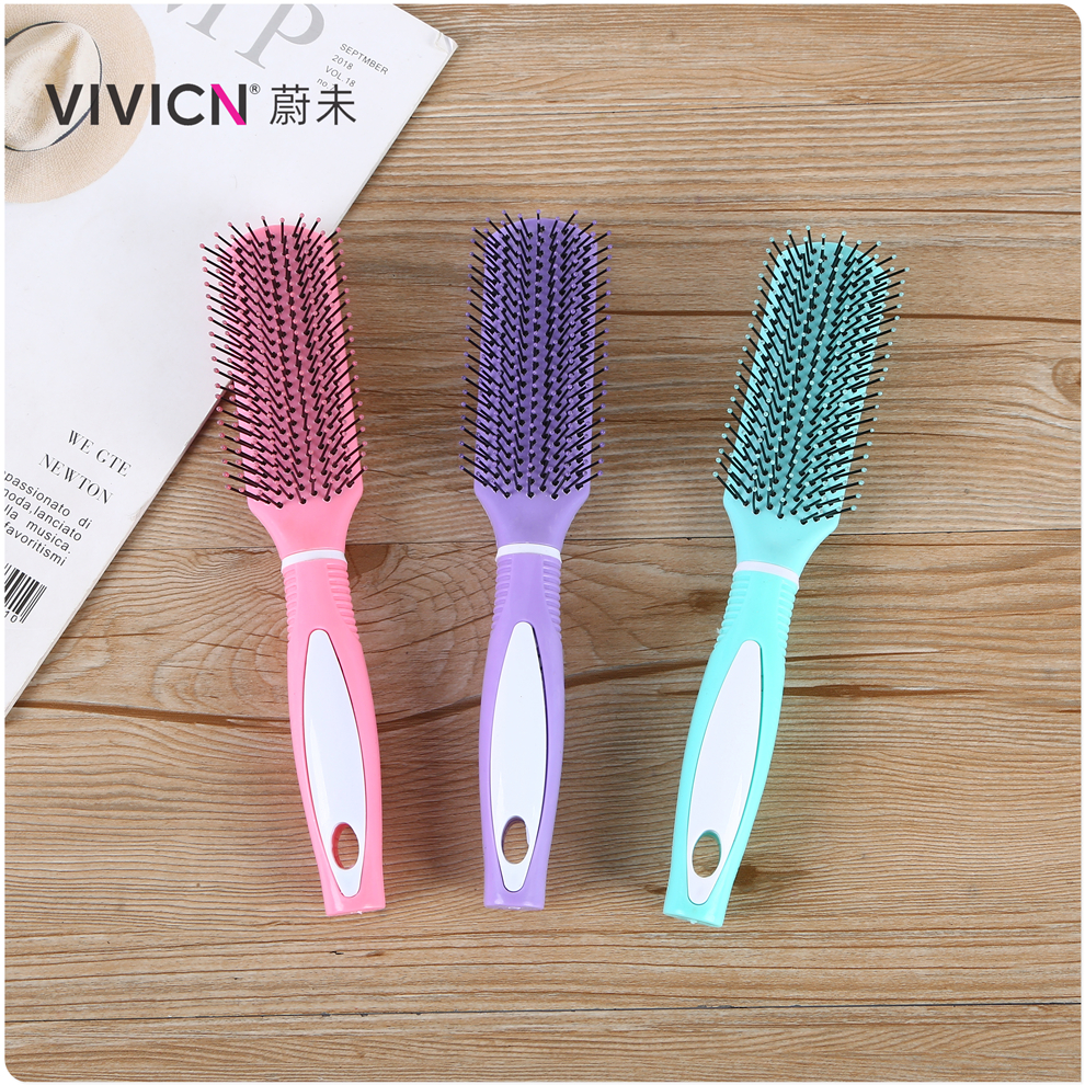 【 Weiwei 】 Anti-static curly hair comb, airbag comb, flat bottom comb, curly and straight hair, men's and women's styling, fluffy hair comb details Picture