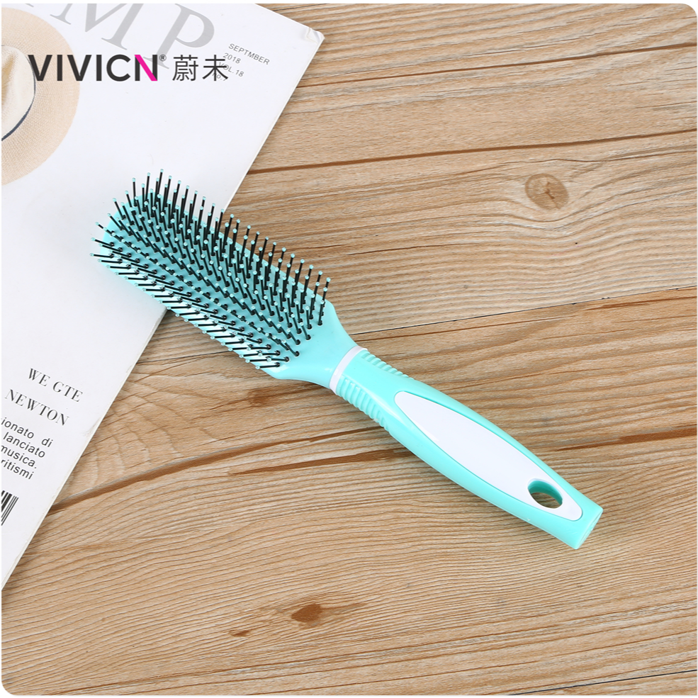 【 Weiwei 】 Anti-static curly hair comb, airbag comb, flat bottom comb, curly and straight hair, men's and women's styling, fluffy hair comb Specification image