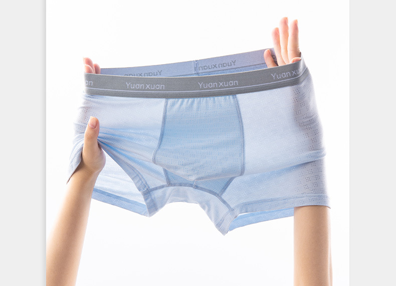 男士内裤纯色平角裤莫代尔亲肤大码中腰速干四角透气少年内裤批发详情18