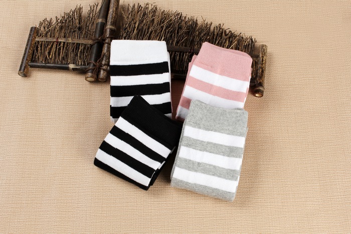 Japanese autumn and winter new combed cotton warm socks, three-bar student socks, air-conditioned room knee and leg guards pic 39