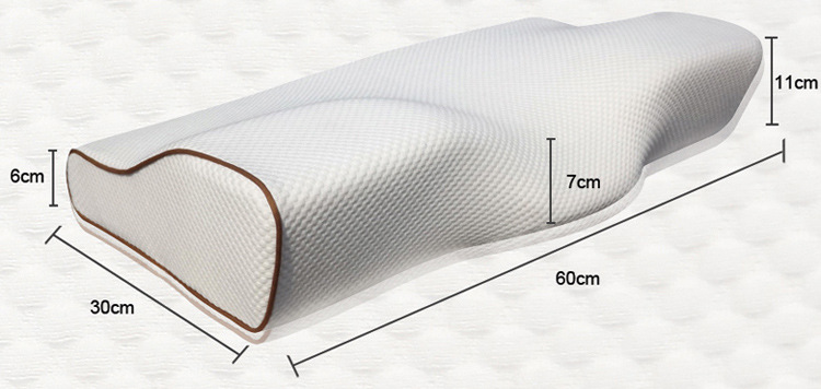 记忆枕保健慢回弹枕头批发 蝶型枕详情6