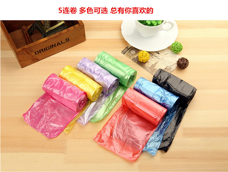 家用一次性垃圾袋大小号卫生间厨房收纳加厚黑色塑料袋环保手提袋详情5