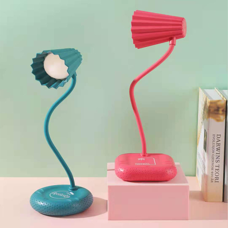 Badminton spherical charging desk lamp, desktop mobile phone stand, study reading lamp, student dormitory writing eye-protecting desk lamp pic 7