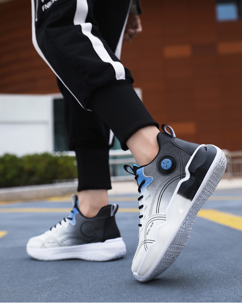 新款秋冬初中学生球鞋青少年跑步运动鞋男士潮流百搭运动篮球鞋详情12