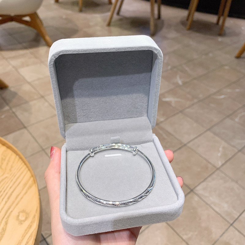 Circular meteor shower silver-plated bracelet, a simple and youthful silver jewelry bracelet with an ins design sense for women, as a gift for your girlfriend pic 11