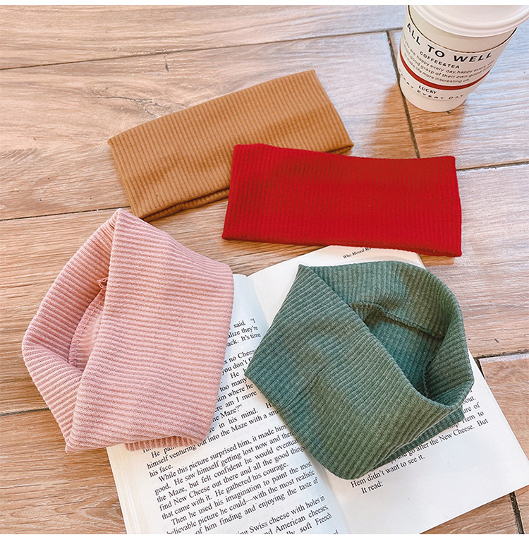 The same style of sports hair band as Ouyang Nana, versatile for female Internet celebrities, sweat-absorbing, running out, knitted woolen headscarf for women pic 2