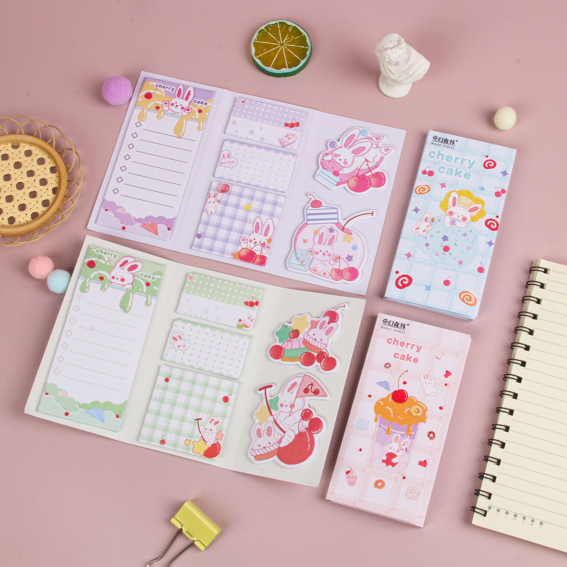New type of sticky notes for students, fresh page index stickers, cartoon and cute basic marking paper, wholesale of sticky notes pic 7